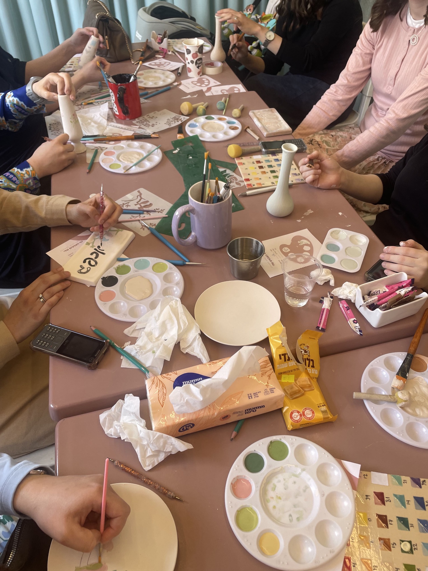 Pottery and paints